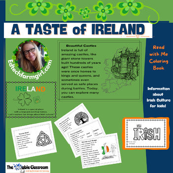 Irish Culture Read With Me Coloring Book